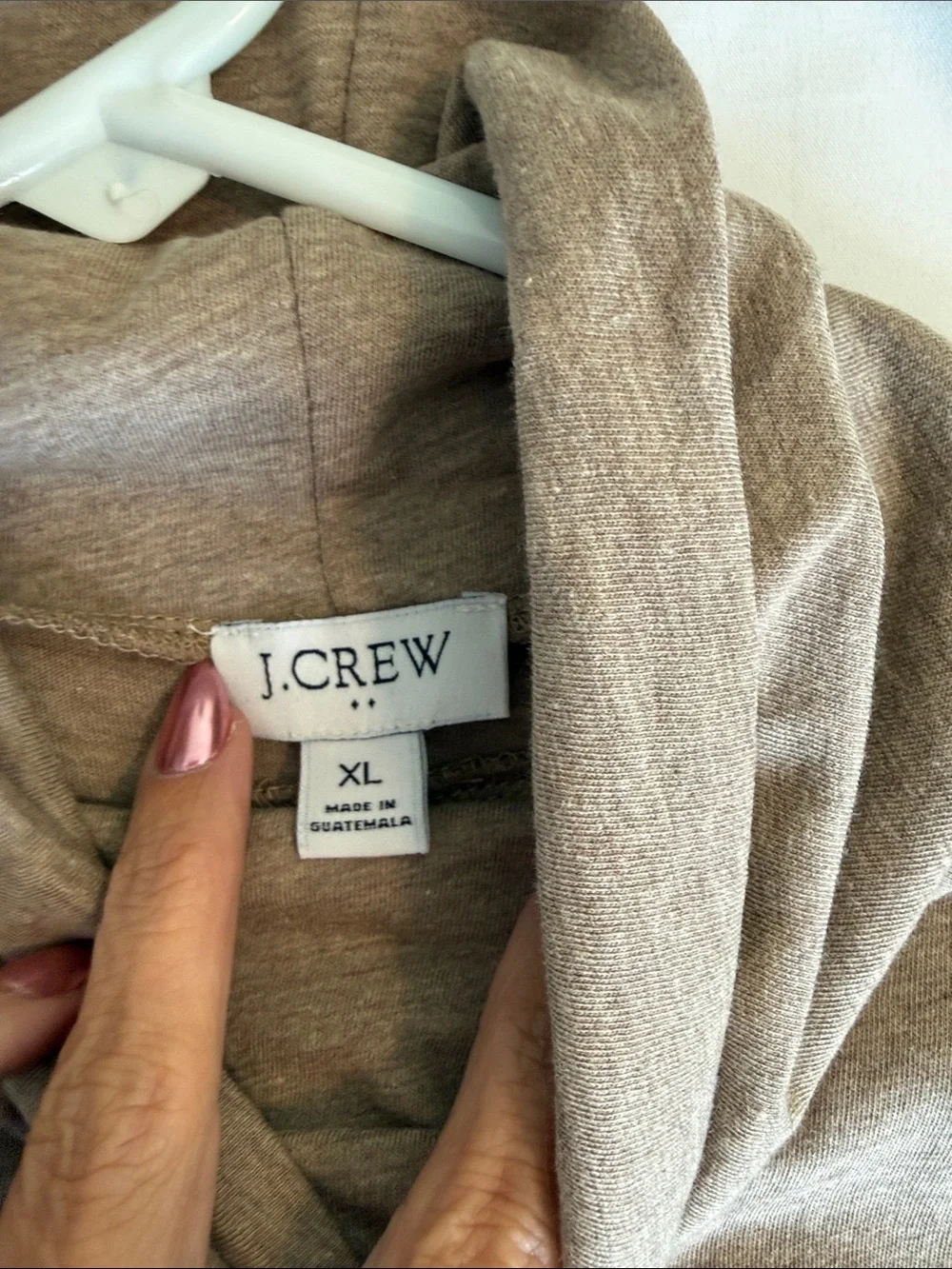 J. Crew women’s Long-Sleeve Taupe Turtleneck XL  NWOT